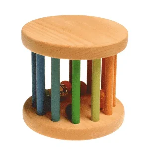 Roue roulante avec cloche et balles en bois (grande) – Grimm&rsquo;s