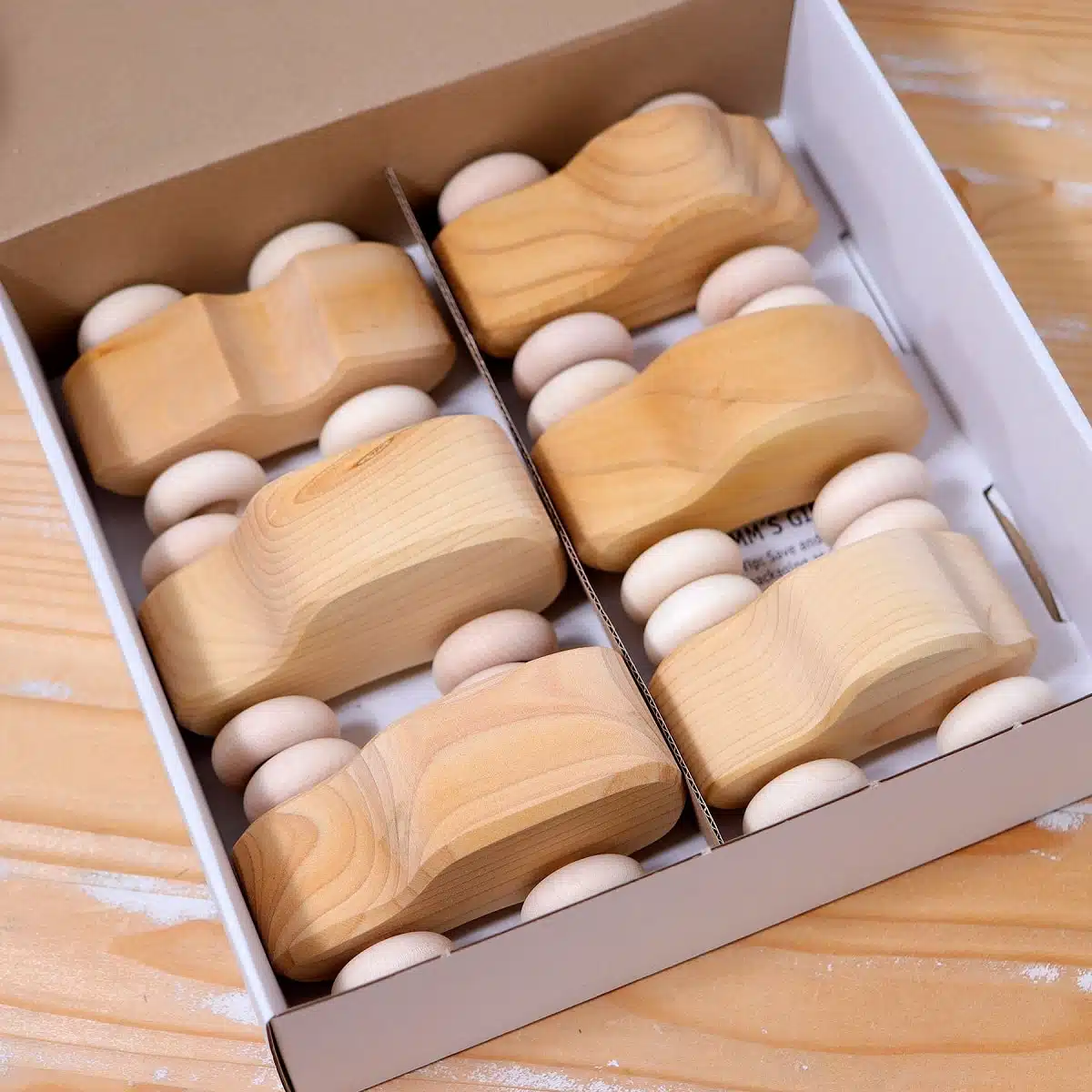 6 voitures en bois (naturel) – Grimm’s – Image 2