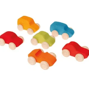 6 voitures en bois (multicolore) – Grimm&rsquo;s