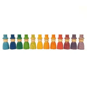 12 personnages arc-en-ciel avec chapeau (wizard) – Grapat