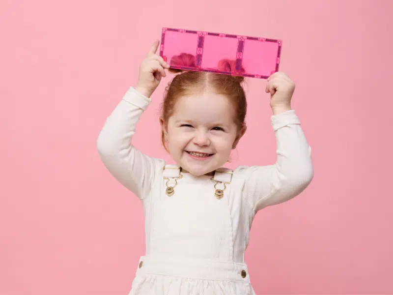 Connetix Tuiles Magnétiques – Coffret caritatif Édition rose 20 morceaux – Image 8