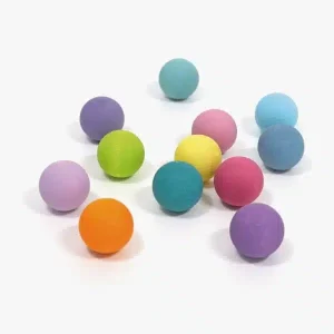 12 Balles pastel en bois – Grimm’s