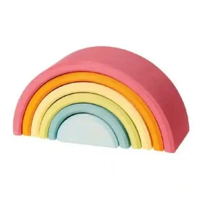 Moyen arc-en-ciel en bois pastel – Grimm&rsquo;s