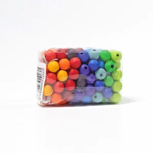 120 petites perles en bois colorées – Grimm’s