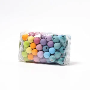 120 petites perles en bois pastel – Grimm’s