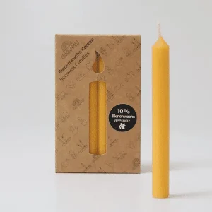 12 bougies 10% cire d&rsquo;abeille – Ambre – Grimm&rsquo;s