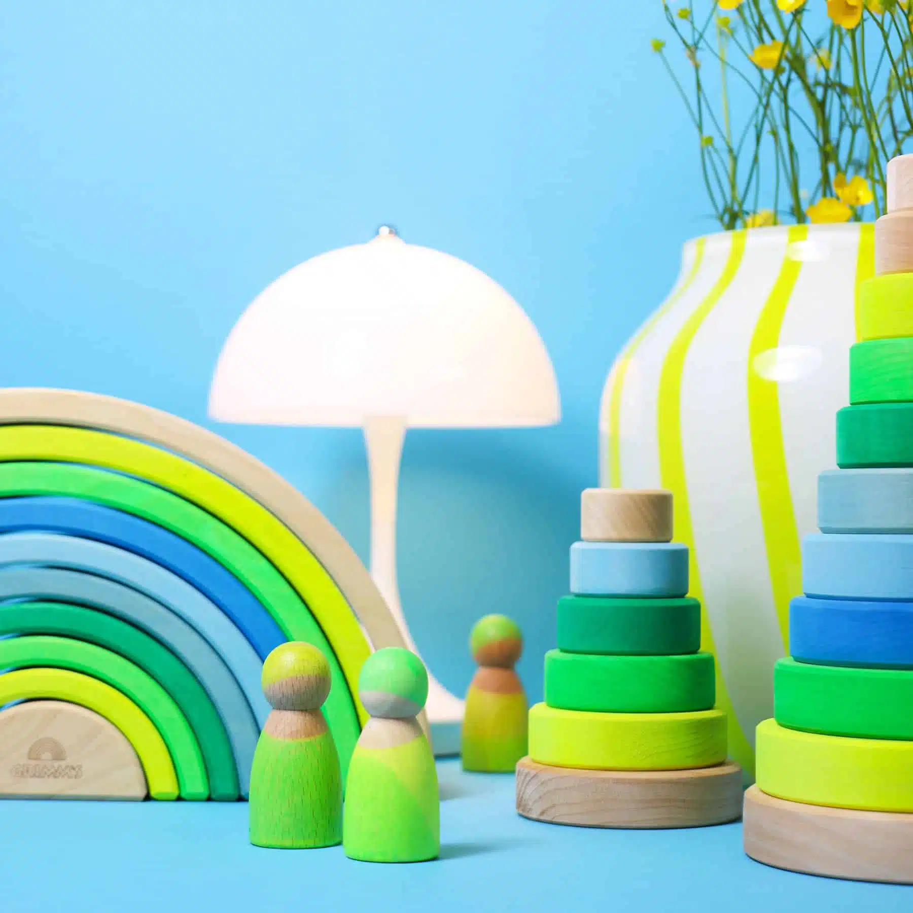 Grande tour à empiler vert néon – Grimm’s X NEON – Image 9