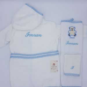 Peignoir Coton Ensemble 3 Pièces