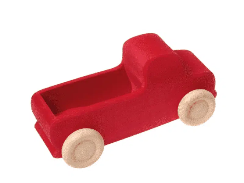 Grand camion en bois rouge – Grimm’s