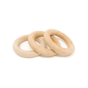 3 Anneaux en bois naturel – Grapat