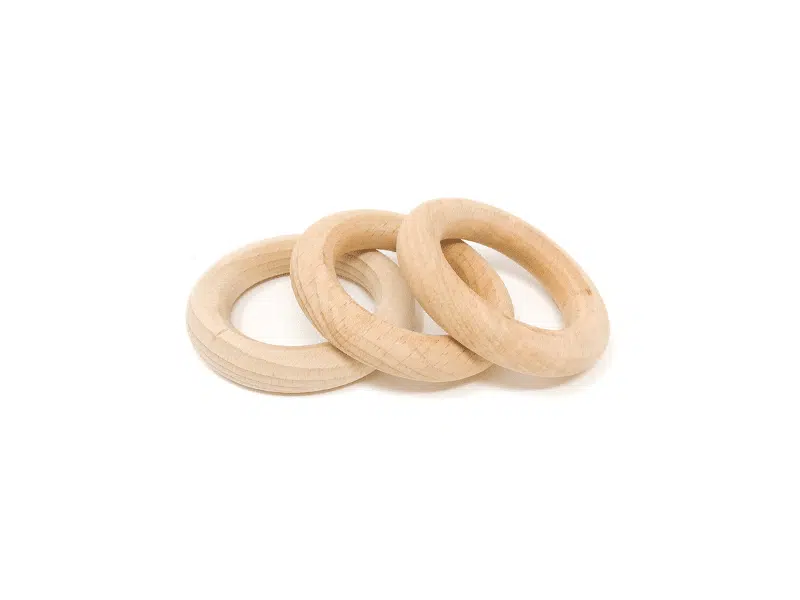 3 Anneaux en bois naturel – Grapat