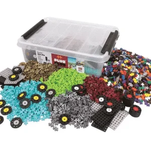 Ensemble GO! de 2600 morceaux colorés avec roues et plaquettes – Plus Plus