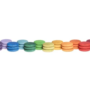 36 pièces colorées en bois – Grapat