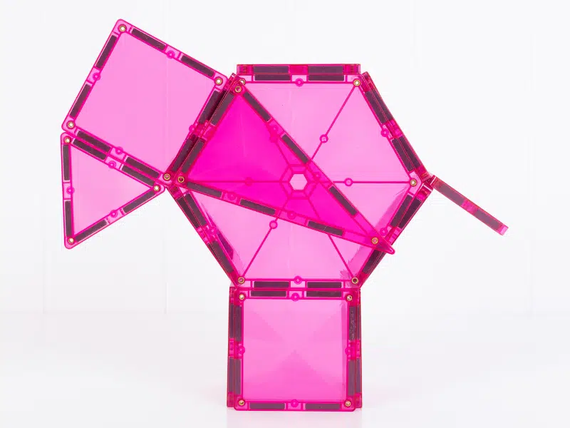 Connetix Tuiles Magnétiques – Coffret caritatif Édition rose 20 morceaux – Image 3