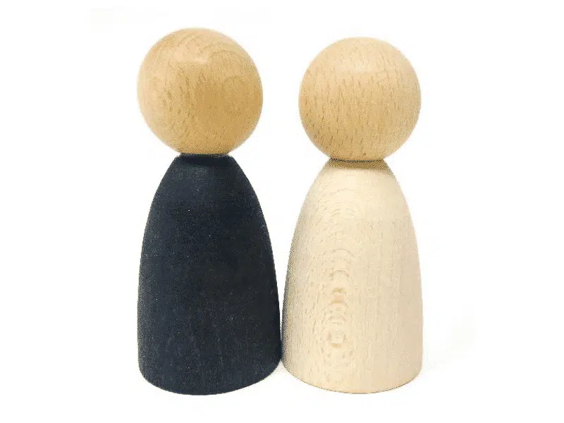 2 Personnages extra grand en bois – Grapat