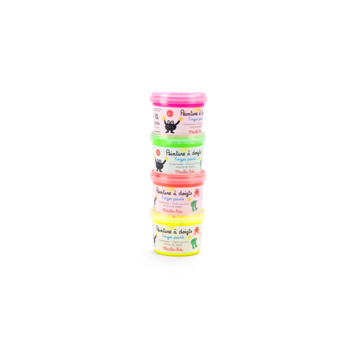 4 pots de peinture à doigts fluo | Les Schmouks – Image 4