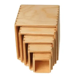 5 boites empilables naturelles – Grimm&rsquo;s