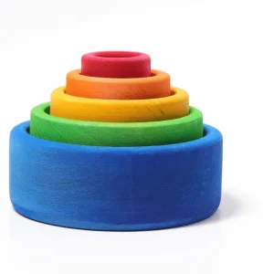 5 Bols empilables multicolores (bleus) – Grimm&rsquo;s