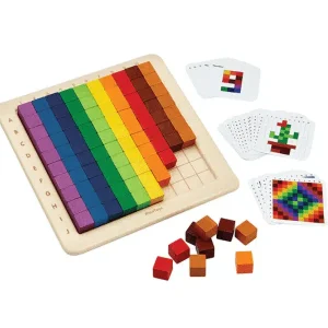 100 cubes pour compter avec plateau – Unité Plus – PlanToys