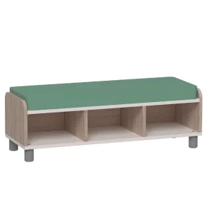 Banc avec rangements intégrés et matelas