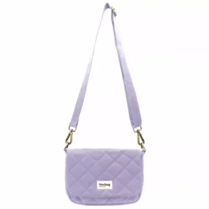 Sac matelassé Margault – Lilas 🔵⚪🔴
