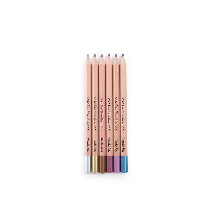 6 crayons métallisés | Les Rosalies – Image 2