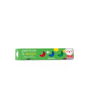 6 petits pots de peinture à doigts | Les popipop