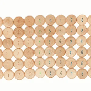 60 pièces à compter en bois – Grapat