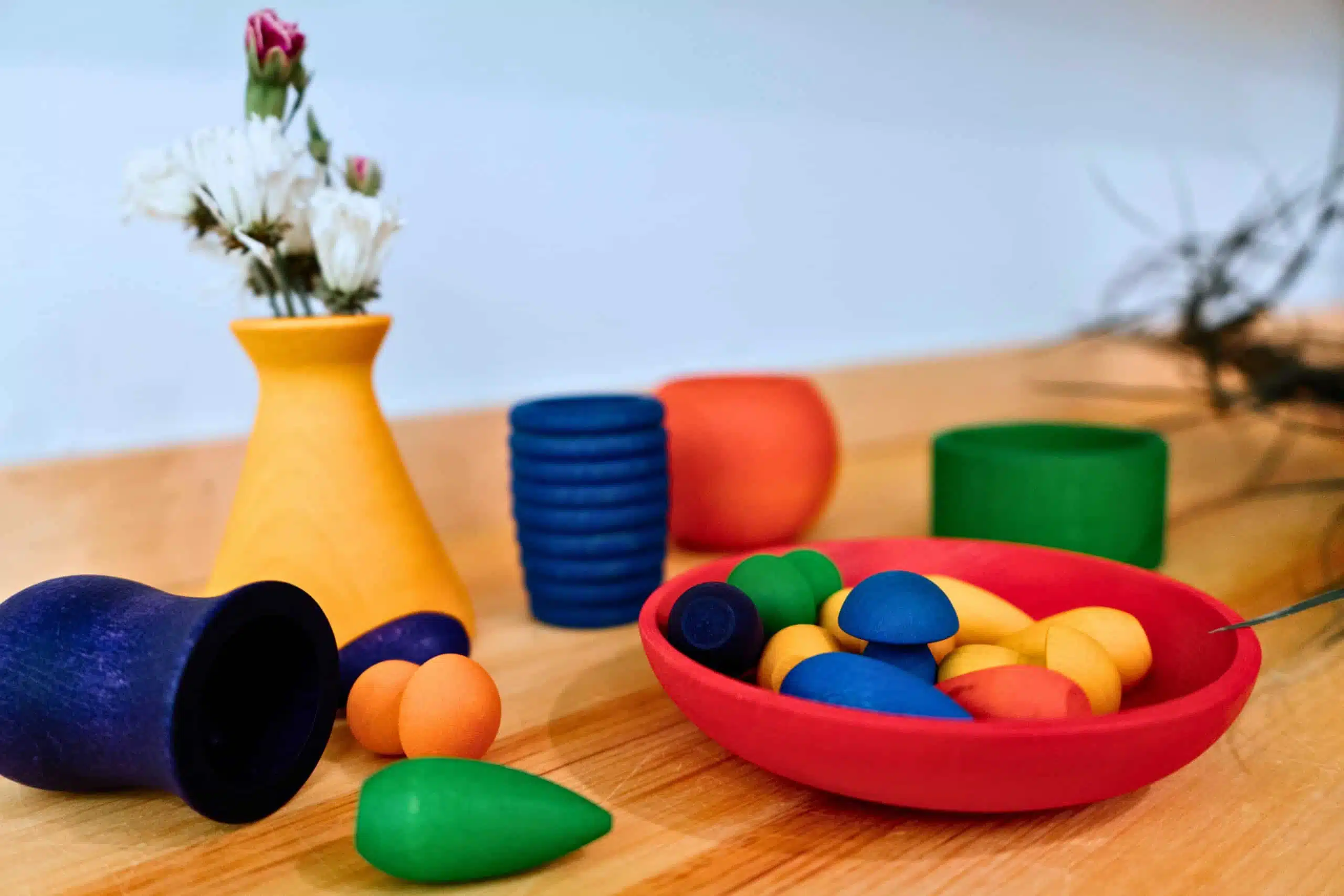 Pots arc-en-ciel en bois – Grapat – Image 5