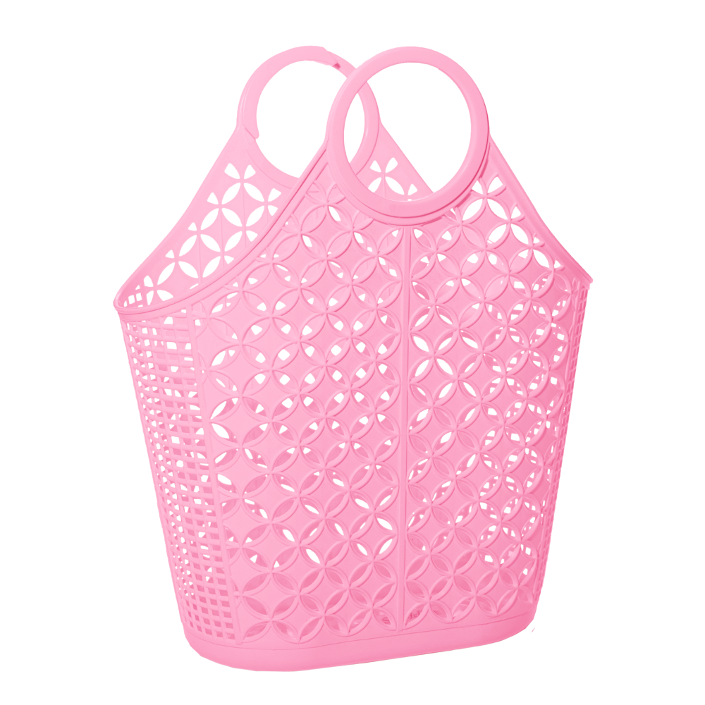 Grand panier en plastique bubble gum pink de Sun Jellies