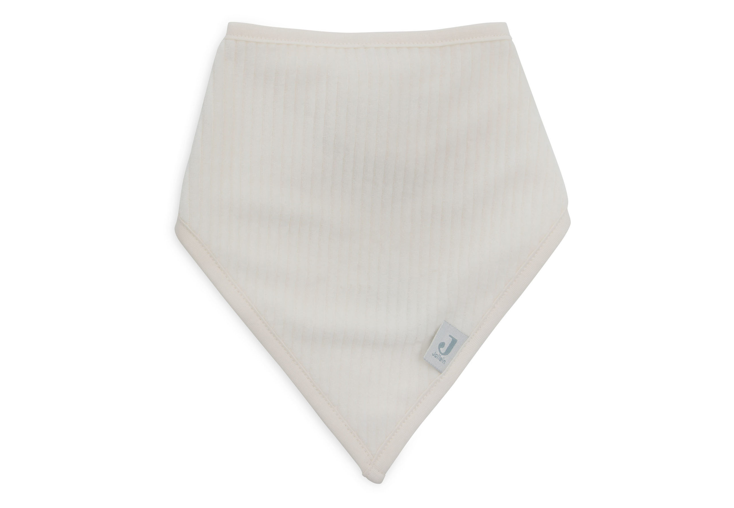 Bavoir Bandana lot de 2 Velvet rib | Sea green & ivoire – Image 2