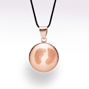 Bola de grossesse doré à l’or fin rose