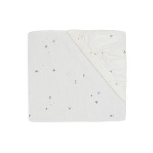 Drap housse jersey 60 x 120 cm | Twinkling sea green