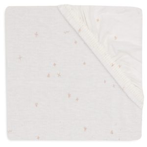 Drap housse jersey 40/50 x 80/90 cm | Twinkling wild rose
