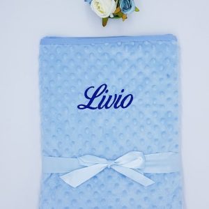 Couverture personnalisée bleu