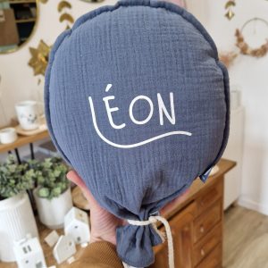 Ballon décoratif avec prénom | Bleu jeans