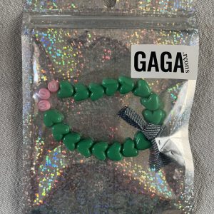 Bracelet MUM – Vert flashy, Rose pastel & Jean