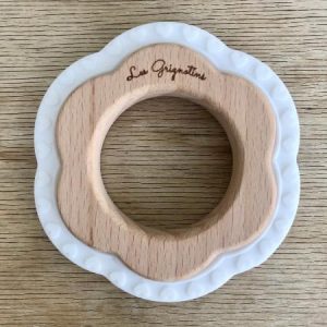 Fleur de coton bois et silicone