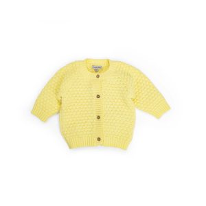 Cardigan jaune pastel | Lumière