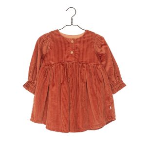 Robe MELLIE en velours côtelé | Rouge