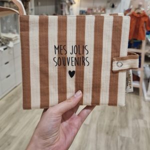 Mini album photo souvenirs | Rayures larges