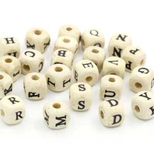 Perles Lettres – Lot de 40