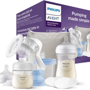 AVENT : kit spécial allaitement mixte : tire-lait manuel Natural Motion
