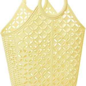 Grand panier en plastique jaune de Sun Jellies