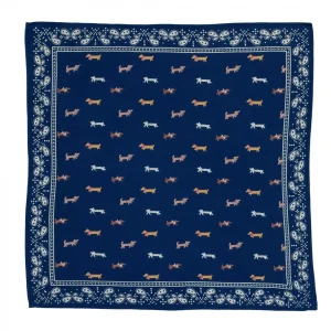 Foulard indien enfant – Teckel indigo