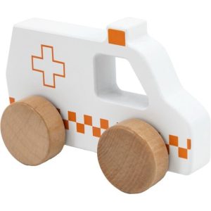 véhicule ambulance en bois