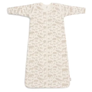 Gigoteuse avec Manches Amovibles – Animals nougat 70cm