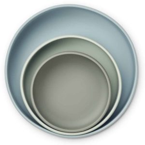 Ensembles Assiettes creuses Audrey | Green multi mix