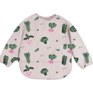 Bavoir à manches imperméable Veggie The Cotton Cloud