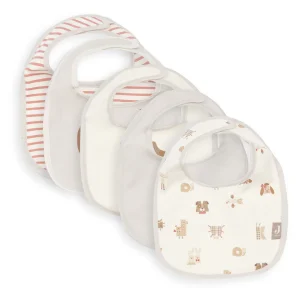 Bavoir Jersey Imperméable – lot de 5 | Animal Friends